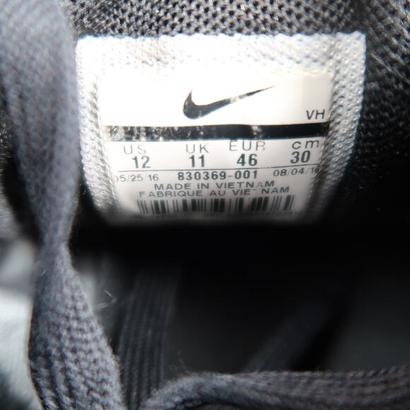 Nike Shoes Mens 12 Athletic Trainer Flex 2015 Run Running Sneakers Casual Black - Picture 6 of 13